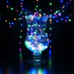 Гирлянда занавес "роса" мульти Eurosvet 2*2,6М IP20 200-006