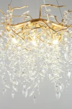 Подвесная люстра Aployt Gertunia APL.847.03.10 (220V, хрусталь, на тросе, листья, ветки)