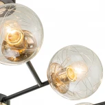 Потолочная люстра на штанге Escada Miracle 1146/10P E27*40W Black/Brass