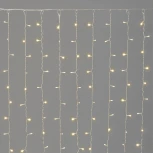 Гирлянда Занавес Облегченный 2 x 1 м тепло-белый 220В, 200 LED, провод прозрачный ПВХ, IP54 Laitcom PCL200NOT-10-2WW