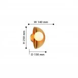 Настенный светильник Favourite Kernel 2366-1W (220V, шар)