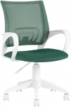 Кресло офисное TopChairs ST-BASIC-W зеленый крестовина пластик белый УТ000035495