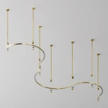 Шинопровод магнитный Flarity полукруг латунь 65 см Maytoni Busbar trunkings Flarity TRX154-SR-D650-BS (24V)