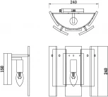 Настенный светильник Ottimo FR5198WL-01BS