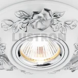 Встраиваемый точечный светильник Ambrella Дизайн С Узором И Орнаментом Гипс D5503 W/CH