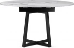 Деревянный стол Woodville Регна черный / белый 504217