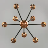 Подвесная люстра Eurosvet Lazzaro 60098/9 черный (220V, на цепи, свеча)