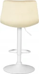 Стул барный Dobrin TAILOR WHITE (бежевый велюр (MJ9-10))