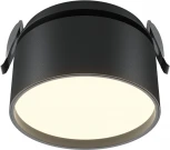 Встраиваемый светильник Maytoni Onda DL024-12W3K-B (LED, 220V, круглые)