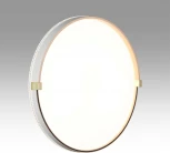 Настенно-потолочный светильник Sonex Olidi White 7646/DL PALE SN пластик/белый/золотой LED 48Вт 4000К D390 IP43 (220V, круглые)