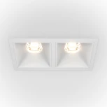 Встраиваемый светильник Alfa LED 3000K 2x10Вт 36° Dim Triac Maytoni Technical DL043-02-10W3K-D-SQ-W (220V)