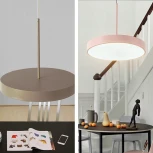 Подвесной светильник Turna One D50 Pink Imperiumloft Turna-One01 (183495-26) (LED, 220V, на проводе, круглые)