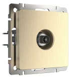 ТВ-розетка оконечная (шампань рифленый) Werkel W1183010 (a051427)