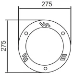 Уличный встраиваемый светильник Oasis Light INOX 77809