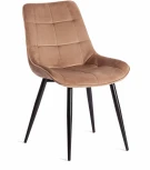 Стул ABRUZZO (mod. 8060) металл/вельвет, 52 х 63 85 см, коричневый (HLR11)/черный Tetchair 19233