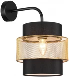 Бра Lumion Animaisa 8003/1W черный/черный, золотой металл/металл, текстиль Е27 60W 220V