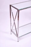 Консольный стол AllConsoles 1031-CS clear серебряный