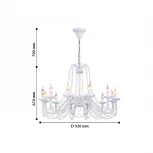 Подвесная люстра F-Promo Chateau 2164-12P (220V, на цепи, подсвечник, свеча)
