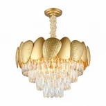 Подвесная люстра Omnilux Ardea OML-66903-09 (220V, хрусталь, на цепи)