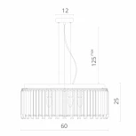 Подвесная люстра Divinare Nova 1223/02 SP-5