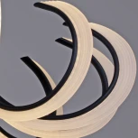 Потолочная люстра светодиодная с пультом и ночным режимом Reluce 74390-0.3-12L black (Умный дом)