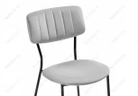 Стул Woodville на металлокаркасе Фиер серый / черный глянец 494368