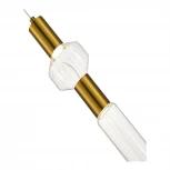 Подвесной светильник ST Luce Tacche SL6117.203.02 Латунь/Золотой, Прозрачный LED 2*3W 3000K