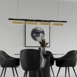 Подвесной светильник Zigbee, Wi-FiLightera Huron LE118L-4G SMART (LED, 220V, управление смартфоном, голосовое управление, умный дом - Алиса, Tuya Smart, Маруся, Smart Life, Экосистема Сбер, на тросе)