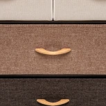 Комод Локи 4 ящ., Каркас Коричневый, Бежевый/Светло-коричневый/Темно-коричневый 2500000183492 Leset