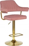 Стул барный DOBRIN CHARLY GOLD (розовый велюр (MJ9-32)) 5019_Golden-LM 5019_Golden-LM, цвет сиденья розовый (MJ9-32), основания золото