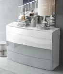 Комод горизонтальный FENICIA 910C белый/серый