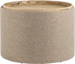 Пуф-столик с ящиком Хюгге L рогожка бежевый УТ000035342