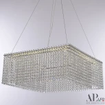 Подвесная люстра светодиодная APL LED Sicilia SH04.52.A.Ni.4000 (220V, хрусталь, на тросе)