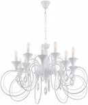 Подвесная люстра Arte Milano AM349920 349920/8-4 WT (220V, подвески, на цепи, подсвечник, свеча)