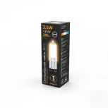 Лампочка светодиодная G9 3,5 Вт 240 lm 3000K теплое желтое свечение Gauss 107809103