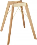 Стол Sheffilton SHT-TU9/TT 90 МДФ прозрачный лак/каменный уголь