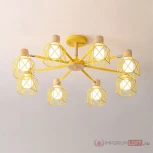 Потолочная люстра на штанге Corf B3 Yellow 8 Lamps ImperiumLoft Corf-B01 (189497-26) (220V)