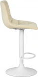 Стул барный Dobrin TAILOR WHITE (бежевый велюр (MJ9-10))
