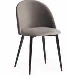 Стул MONRO (mod. 710) ткань/металл, 56х51х80 см, высота до сиденья 47 серый barkhat 26/черный Tetchair 14328