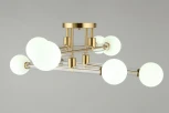 Потолочная люстра на штанге Omnilux Bucine OML-29507-08 (220V, шарики)
