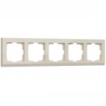 Рамка на 5 постов Stark (слоновая кость) Werkel W0051803 (a050915)