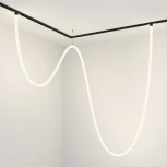 Трековый подвесной светильник с гибким неоном гибкий 48V Tau Exility 4000K 100Вт 360° LED (магнитный) Maytoni Technical TR101-2-100W4K-B