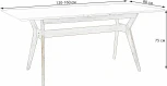 Стол R-Home Нарвик раскладной 120-160 БУК-Белый