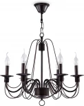 Подвесная люстра Freya Velia FR2046-PL-06-BR (220V, на цепи, подсвечник, свеча)