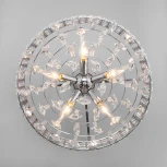 Подвесная люстра Eurosvet Kira 10115/5 хром/прозрачный хрусталь Strotskis