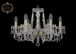 Подвесная люстра Art Classic 11.23 11.23.6.200.Gd.Dr (220V, хрусталь, на цепи, подсвечник, свеча)