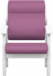 Кресло Вега 10 ткань пурпурный, каркас снег от фабрики Mebelik
