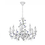 Подвесная люстра Vitaluce V1794-0/8 (220V, на цепи, цветы, розы)