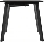 Стол Dublin раскладной 120-160х80х75 чёрный мрамор с чёрными ножками Bradex Home RF 0416