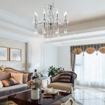 Подвесная люстра Arte Milano AM347710 347710/8 CR (220V, подвески, на цепи, подсвечник, свеча)